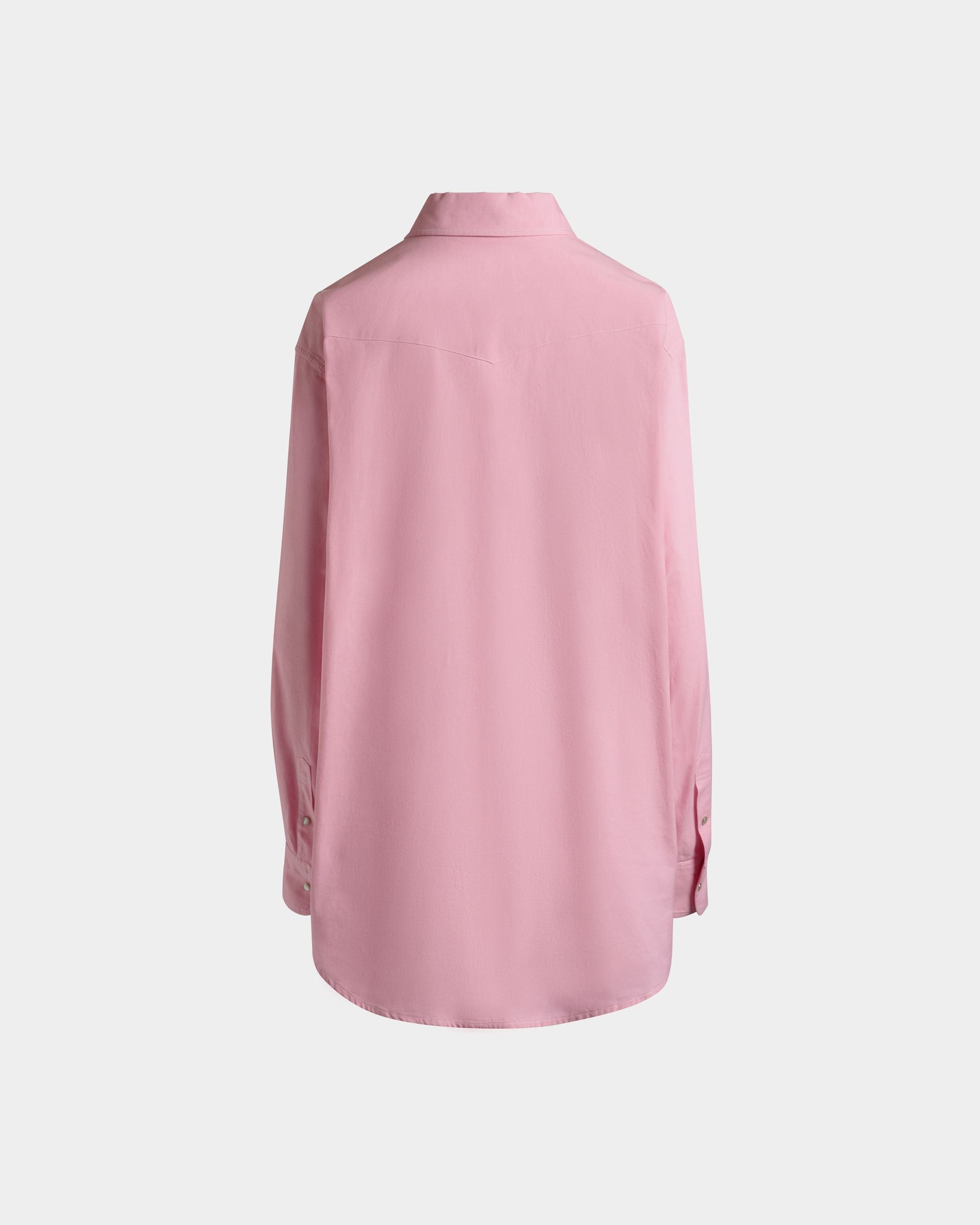 Camicia Oversize In Cotone Rosa - Donna - Bally - 03