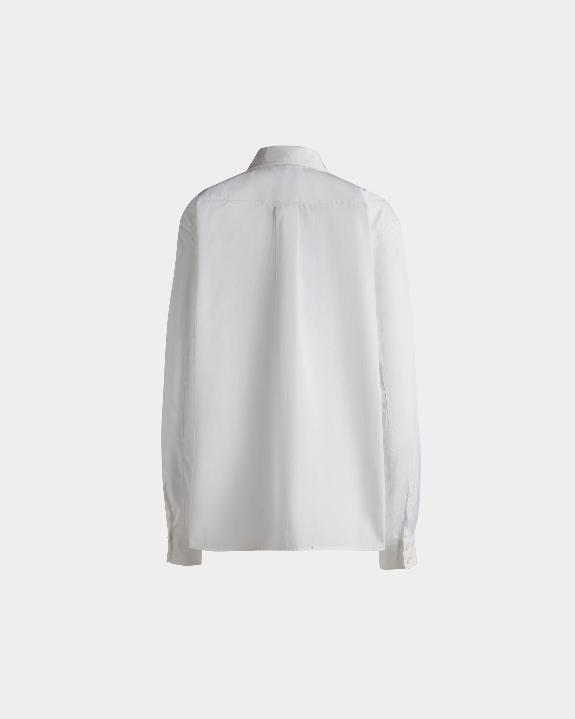 Camicia A Maniche Lunghe In Cotone Bianco - Donna - Bally - 08
