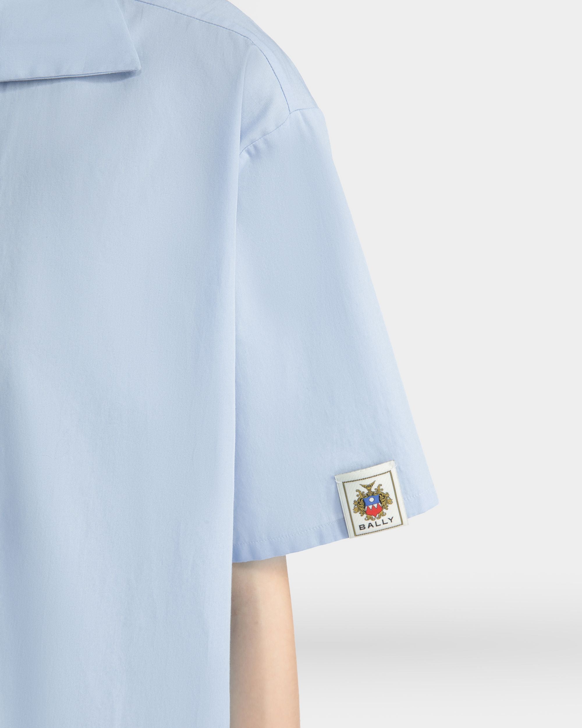 Camicia Oversize In Cotone Light Blue - Donna - Bally - 04