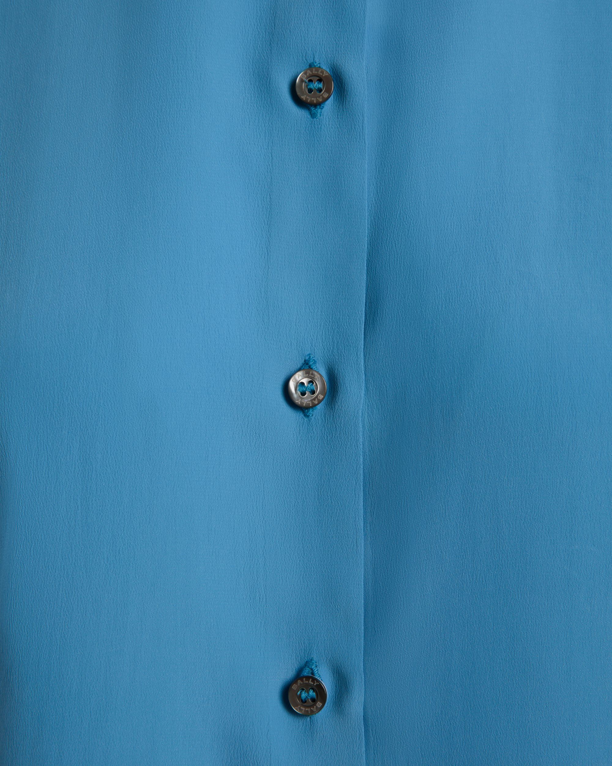 Camicia In Crêpe De Chine Medium Blue - Donna - Bally - 04