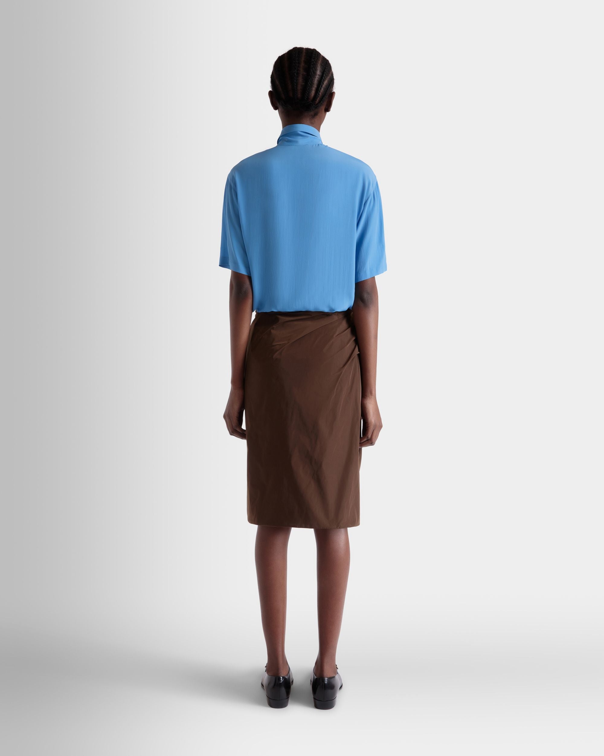 Camicia In Crêpe De Chine Medium Blue - Donna - Bally - 06