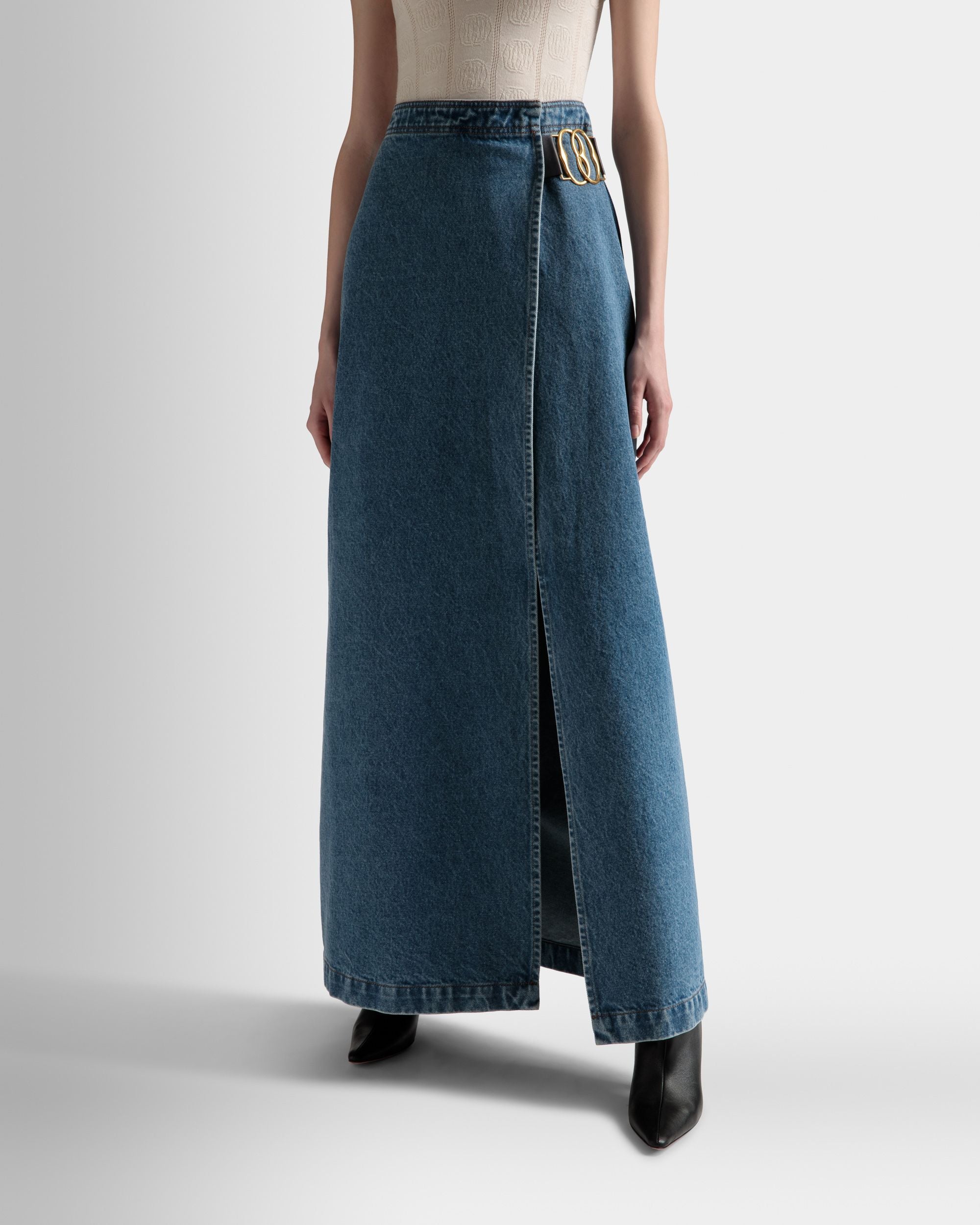 Gonna In Denim Azzurro In Jeans - Donna - Bally - 03