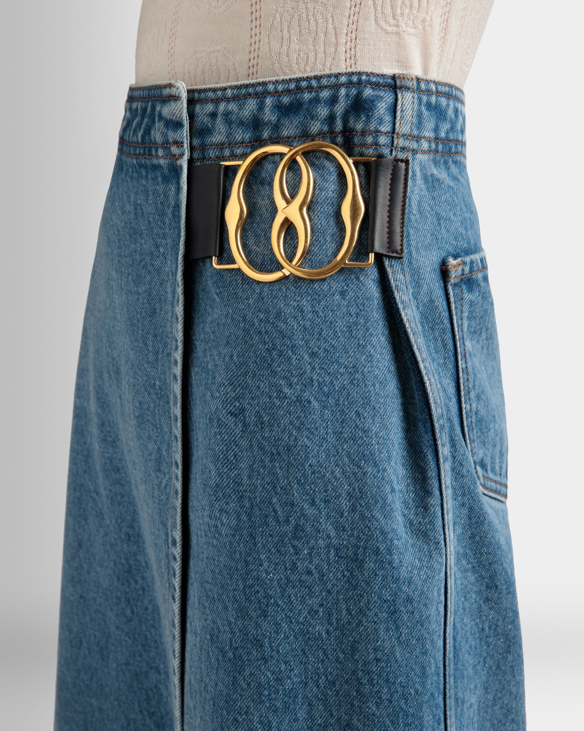 Gonna In Denim Azzurro In Jeans - Donna - Bally - 04