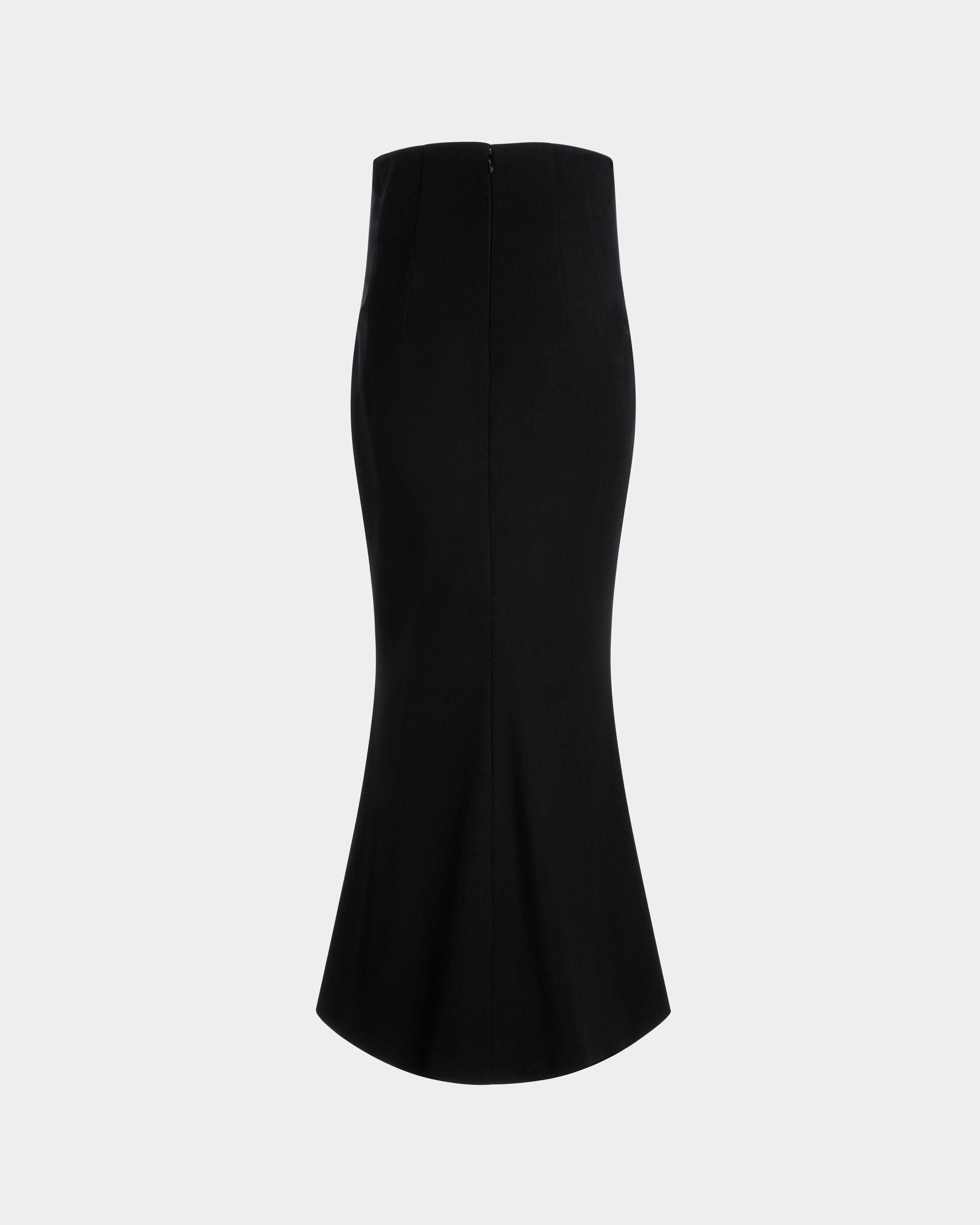 Long Skirt In Black Wool Blend - Donna - Bally - 07