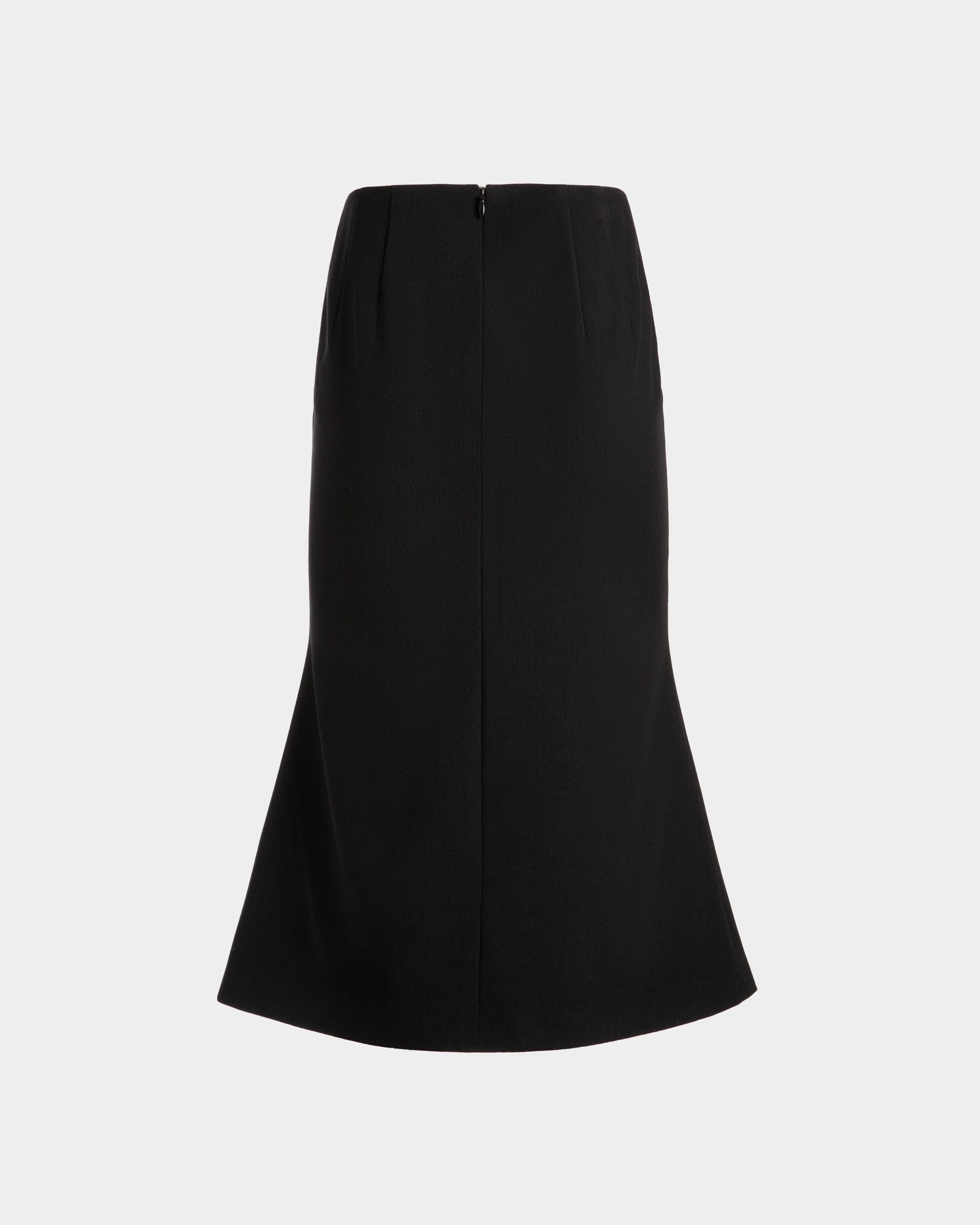 Gonna Midi In Misto Lana Nero - Donna - Bally - 07