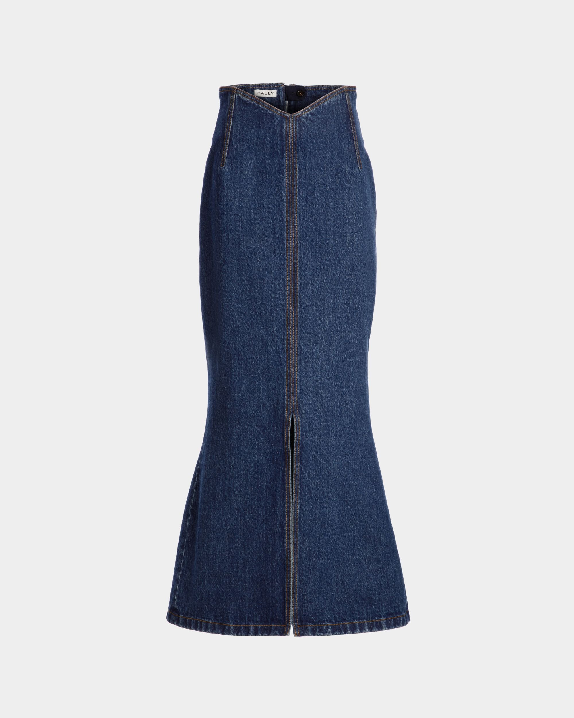 Gonna Lunga In Cotone Medium Blue - Donna - Bally - 01