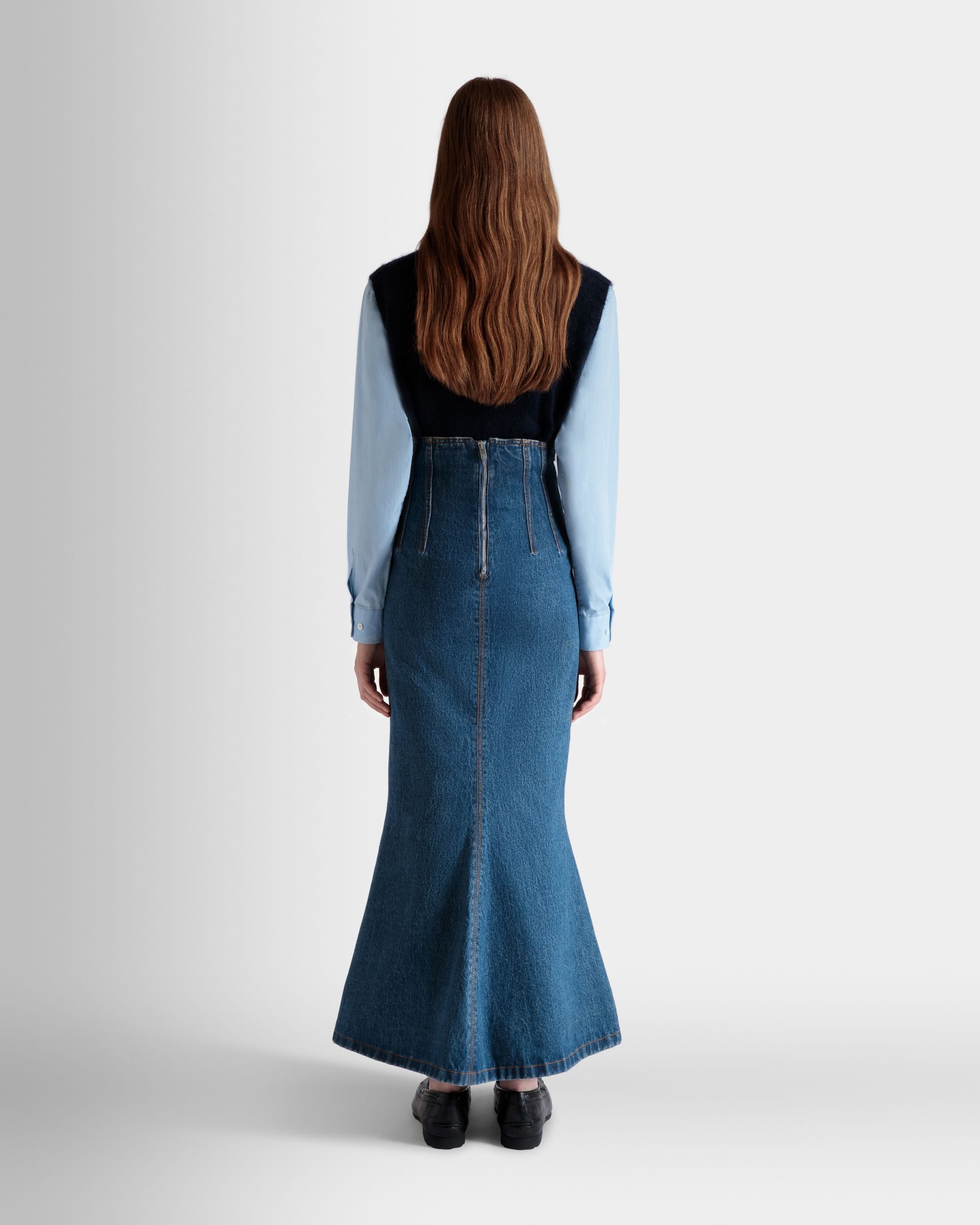 Gonna Lunga In Cotone Medium Blue - Donna - Bally - 06