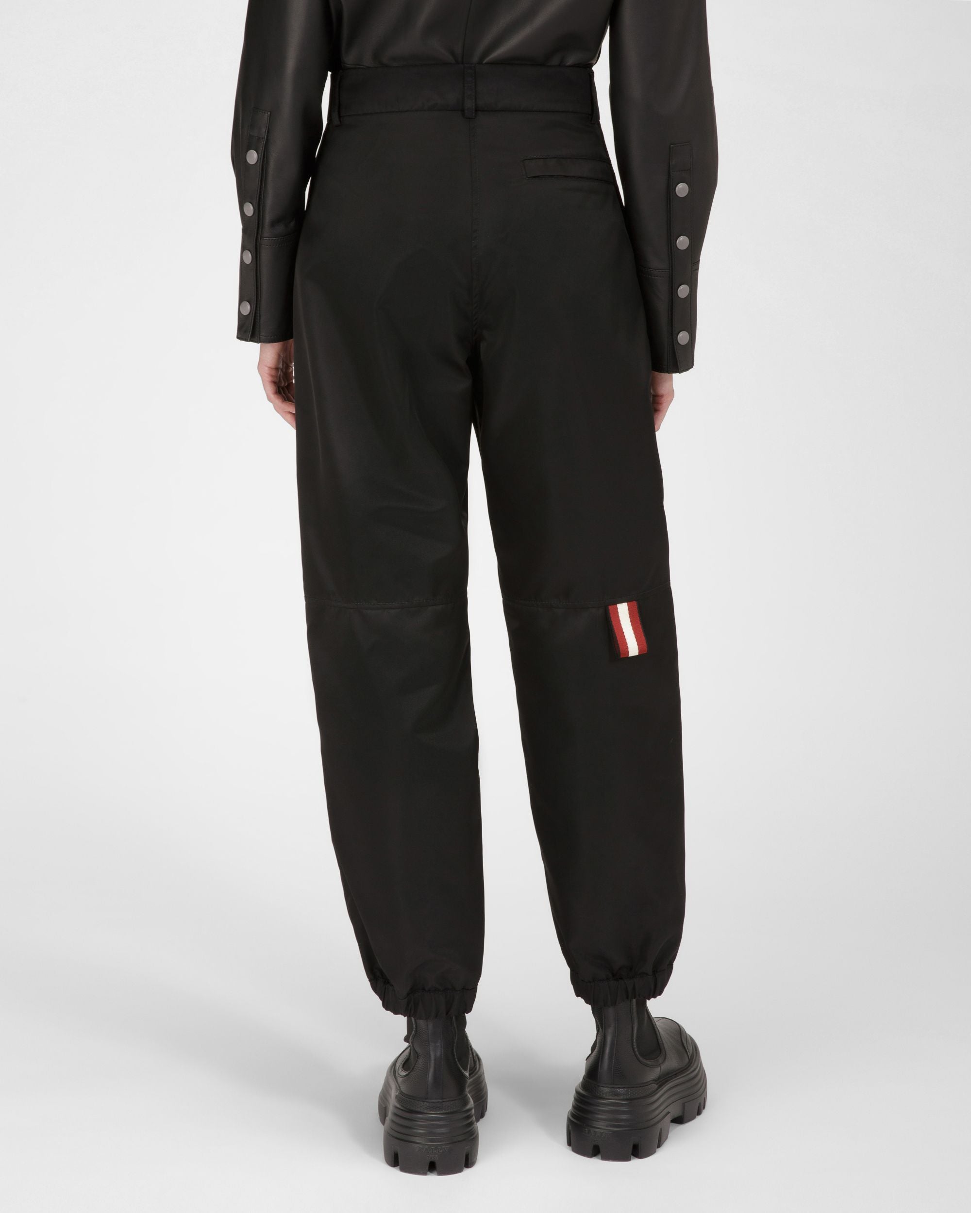 Pantaloni In Nylon Riciclato Neri - Donna - Bally - 03