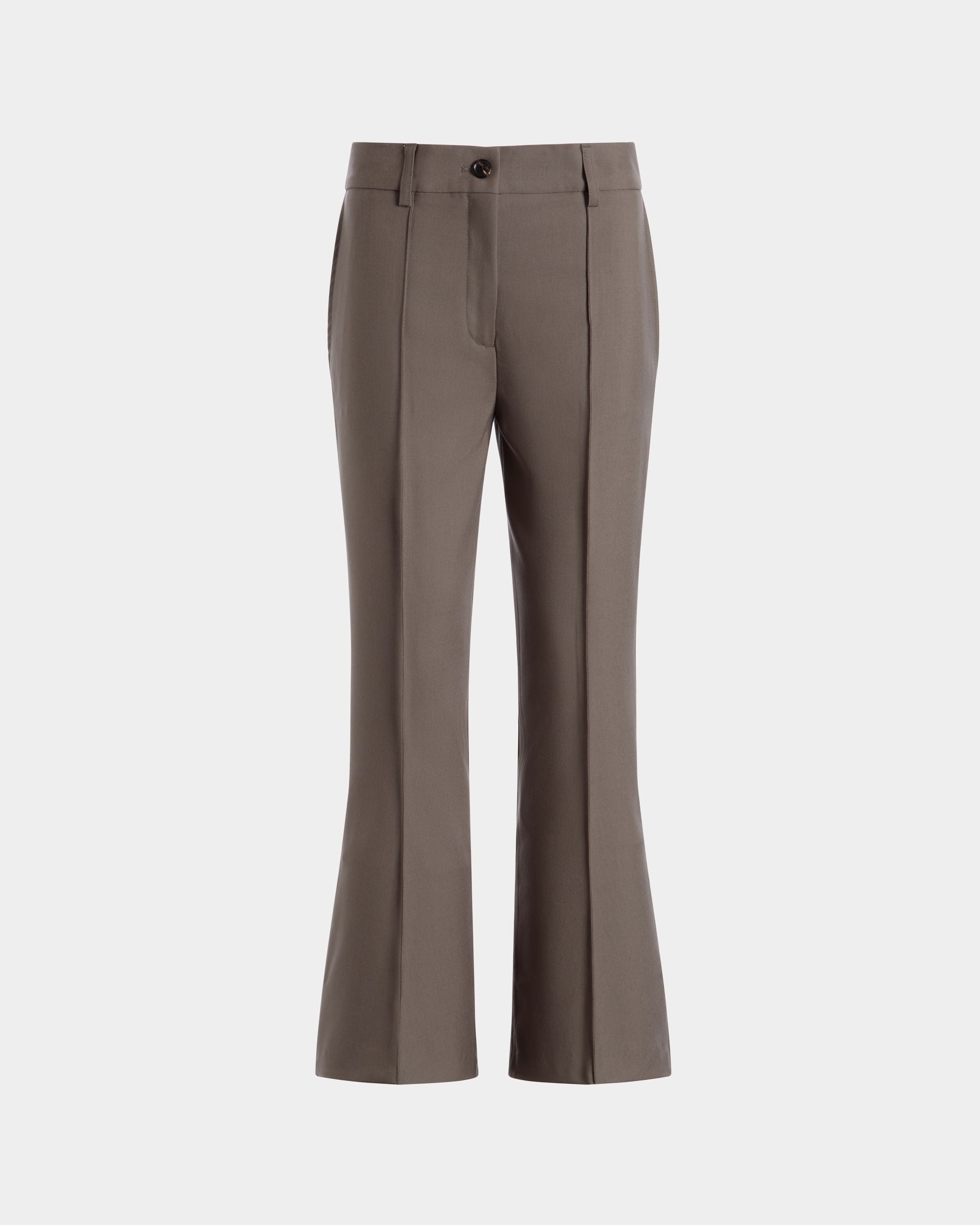 Trousers In Brown Wool - Donna - Bally - 01