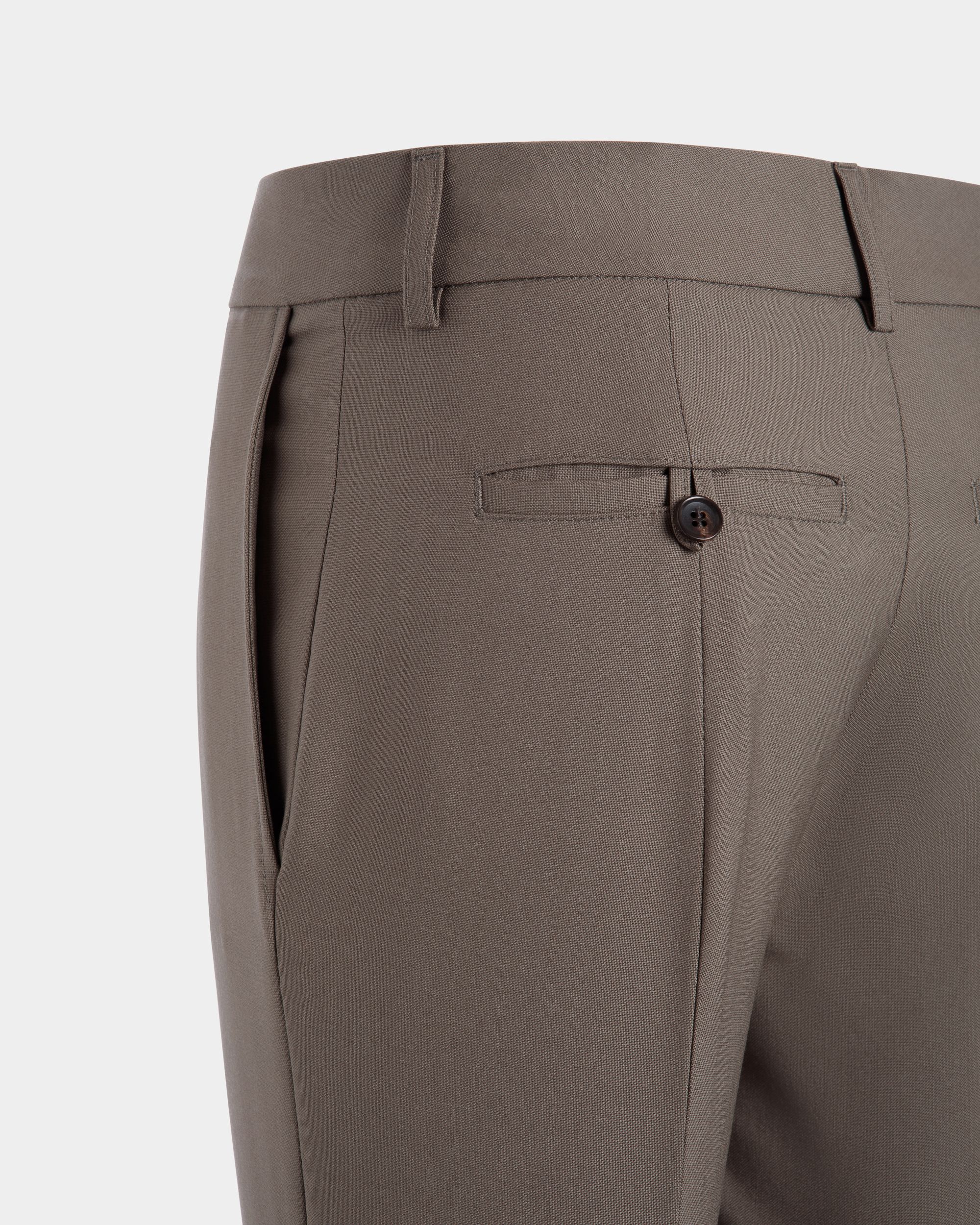 Trousers In Brown Wool - Donna - Bally - 02